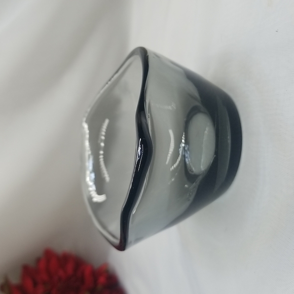 Rare Heisey Dawn Leaf Jelly Dish with Original Gift Box - Picture 5 of 16